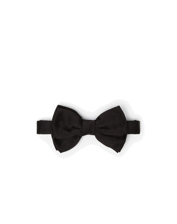 J6HDZ35 μαύρος άνδρες αξεσουάρ Corneliani σατέν μεταξωτό παπιγιόν