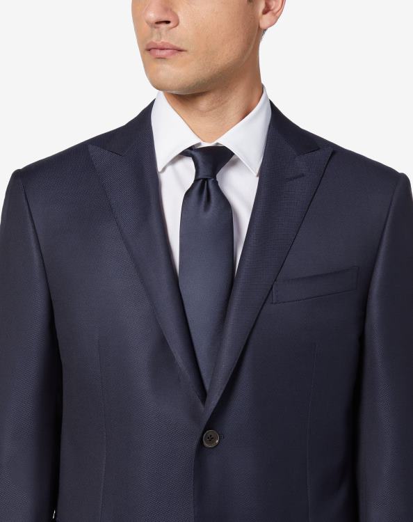 J6HDZ37 ναυτικό μπλε άνδρες αξεσουάρ Corneliani σατέν γραβάτα