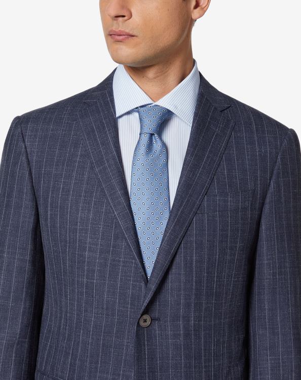 J6HDZ385 γαλάζιο άνδρες αξεσουάρ Corneliani γραβάτα σε μετάξι