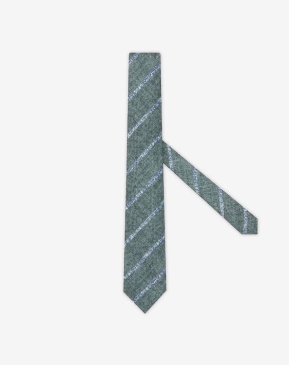 J6HDZ391 πράσινος άνδρες αξεσουάρ Corneliani συνταγματική μεταξωτή γραβάτα Παναμά