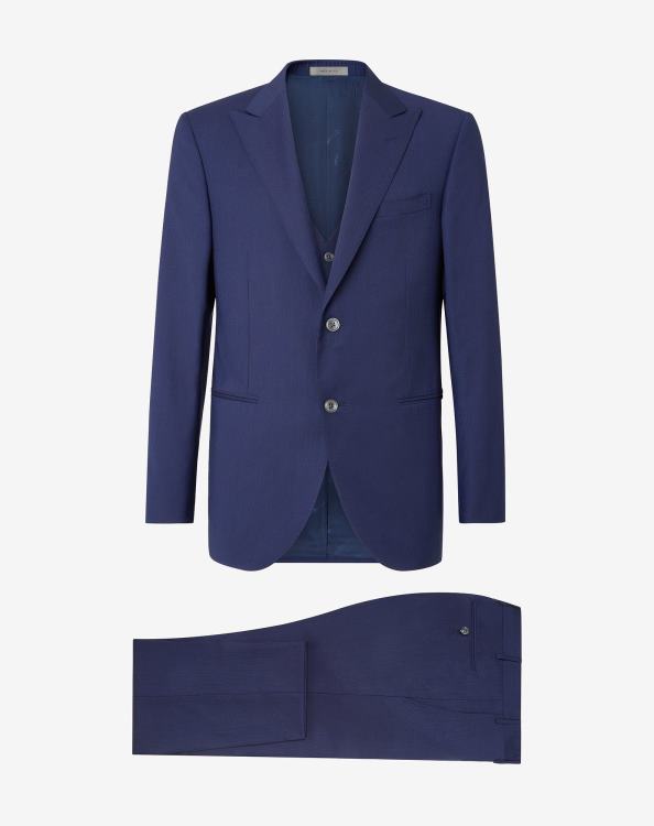 J6HDZ12 κλασικό μπλε άνδρες είδη ένδυσης Corneliani s130s μάλλινο γιλέκο κοστούμι