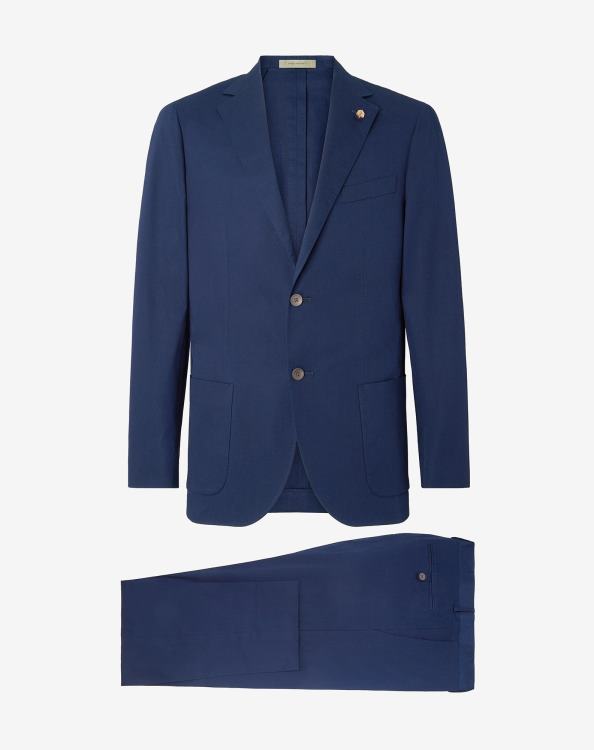 J6HDZ15 κλασικό μπλε άνδρες είδη ένδυσης Corneliani κοστούμι ελαστικό από οργανικό βαμβάκι