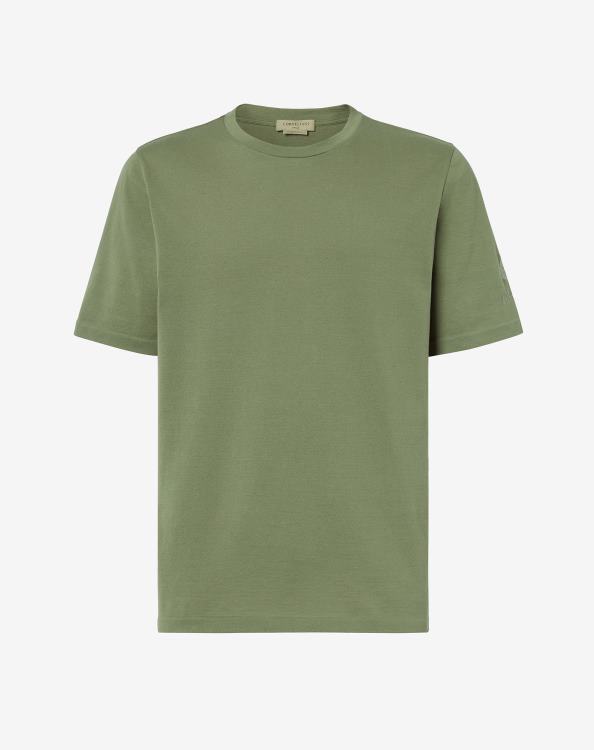 J6HDZ292 πράσινος άνδρες είδη ένδυσης Corneliani κυκλικό κοντομάνικο πουλόβερ