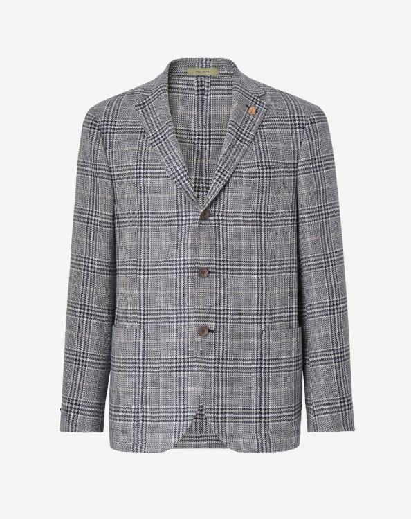 J6HDZ47 μπλε άνδρες είδη ένδυσης Corneliani σακάκι κύκλο από βιολογικό λινό και βαμβάκι