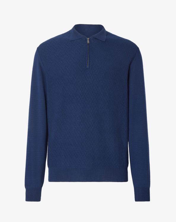 J6HDZ280 μπλε ρουά άνδρες είδη ένδυσης Corneliani μερινόπολο με ανασηκωμένη ραφή