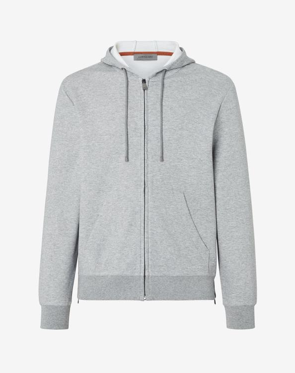 J6HDZ125 ανθρακίτης άνδρες είδη ένδυσης Corneliani βαμβακερή κουκούλα διπλής όψης