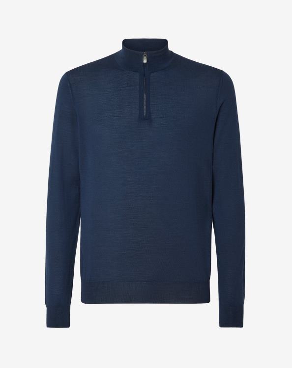 J6HDZ135 μπλε ρουά άνδρες είδη ένδυσης Corneliani ζιβάγκο από μαλλί μερινό 18 γρ