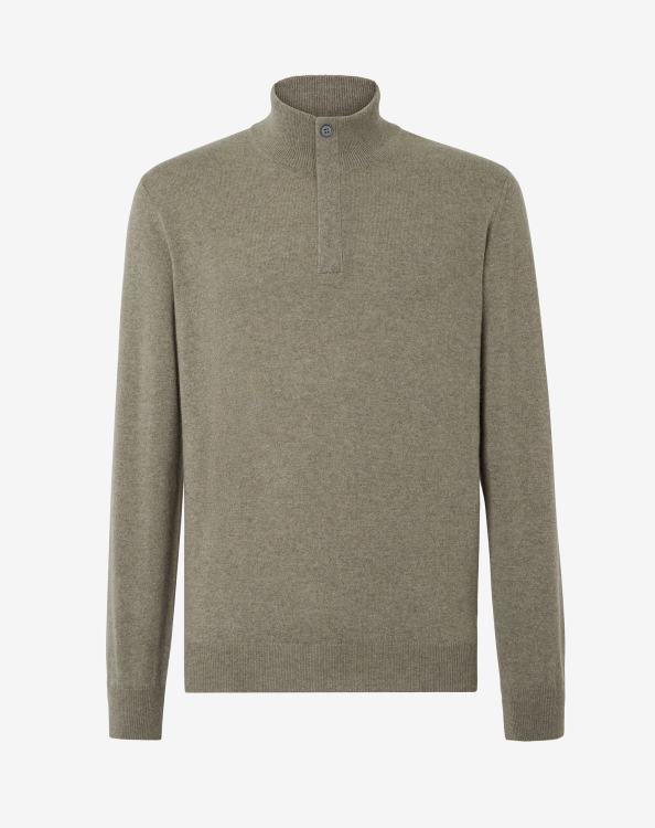 J6HDZ160 πράσινο του στρατού άνδρες είδη ένδυσης Corneliani λαιμόκοψη από κασμίρ με κουμπιά