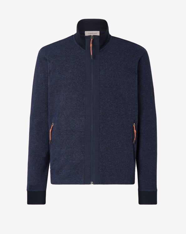 J6HDZ165 μπλε άνδρες είδη ένδυσης Corneliani αναστρέψιμη φλις incotton πικέ