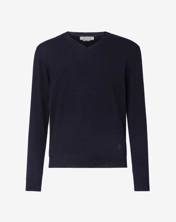 J6HDZ169 μπλε άνδρες είδη ένδυσης Corneliani λαιμό μαλλί μερινό