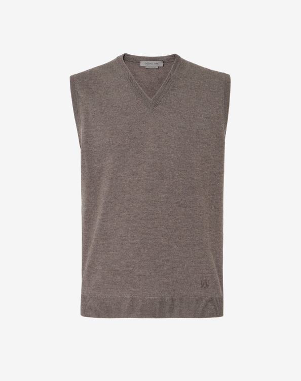 J6HDZ175 τεφρόχρουν χρώμα άνδρες είδη ένδυσης Corneliani γιλέκο από μαλλί μερίνο