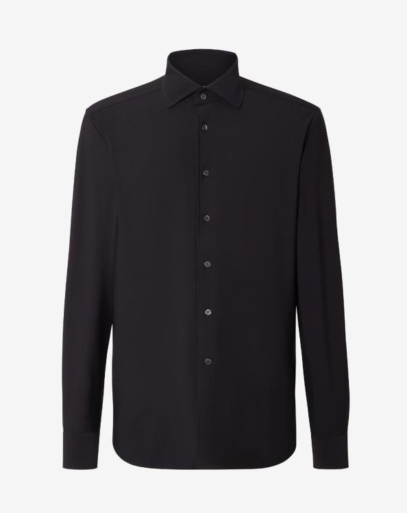 J6HDZ231 μαύρος άνδρες είδη ένδυσης Corneliani ταξιδιωτικό techshirt