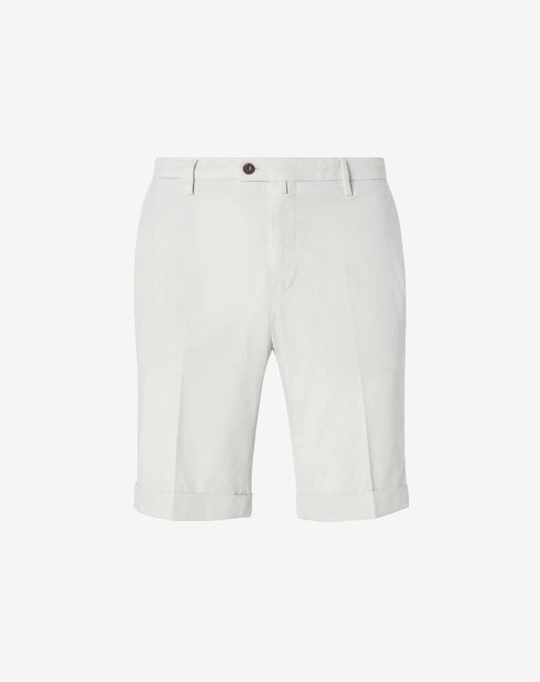 J6HDZ341 άσπρο άνδρες είδη ένδυσης Corneliani ελαστικό βαμβακερό σορτς