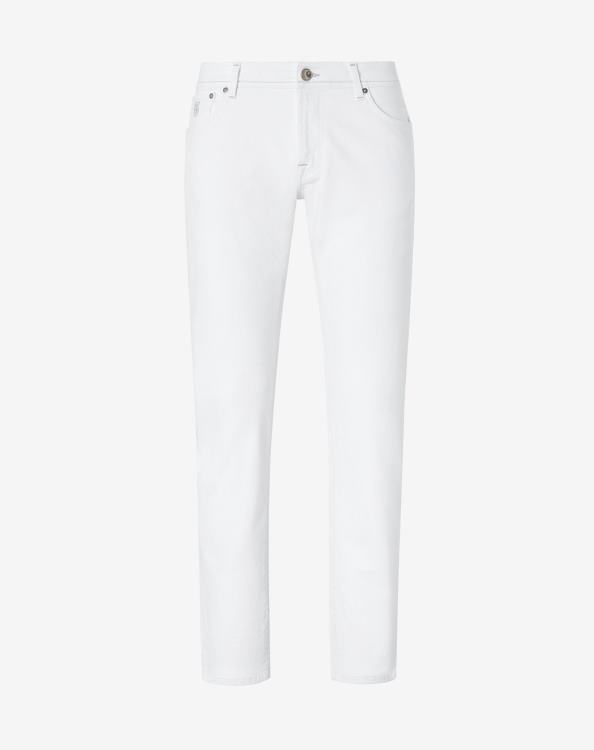 J6HDZ356 άσπρο άνδρες είδη ένδυσης Corneliani τζιν τζιν με 5 τσέπες